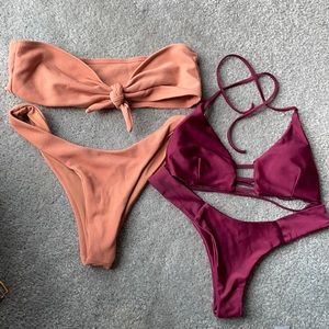 Set of two swimwear bikini